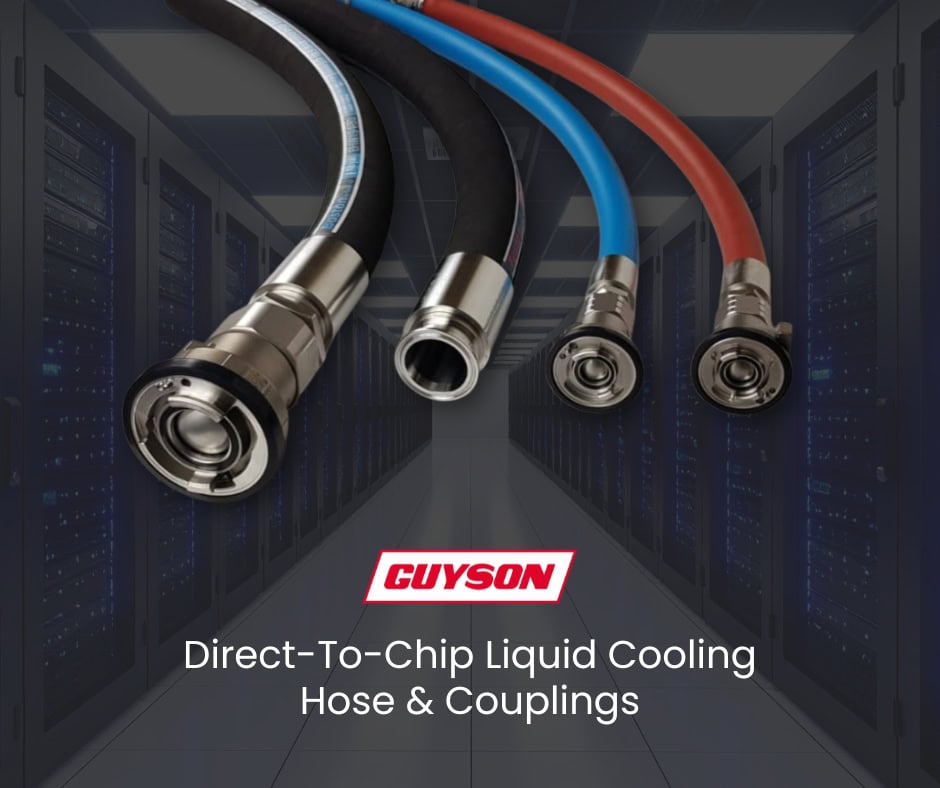 Data Centre Direct-To-Chip Liquid Cooling Hose & Couplings